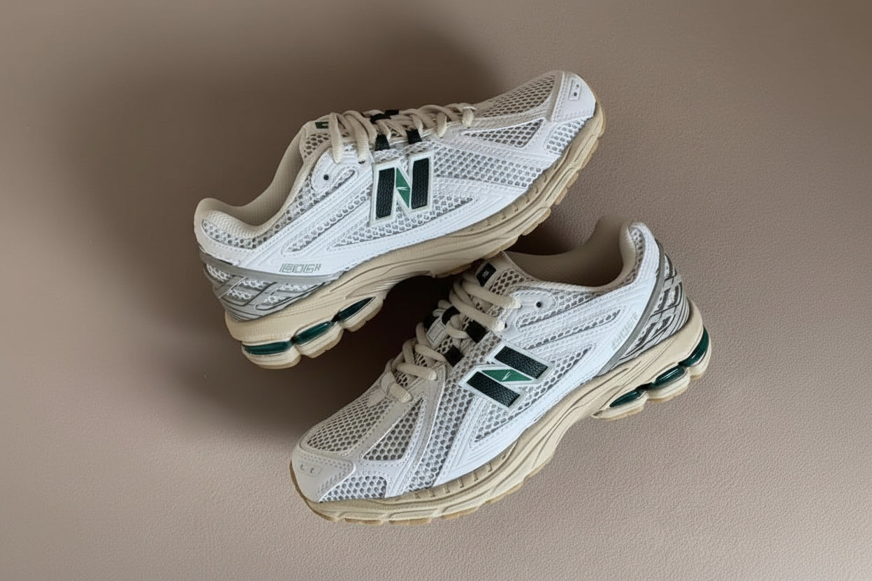 New Balance 1906R – Sneakers Blanc & Vert | Technologie ABZORB SBS